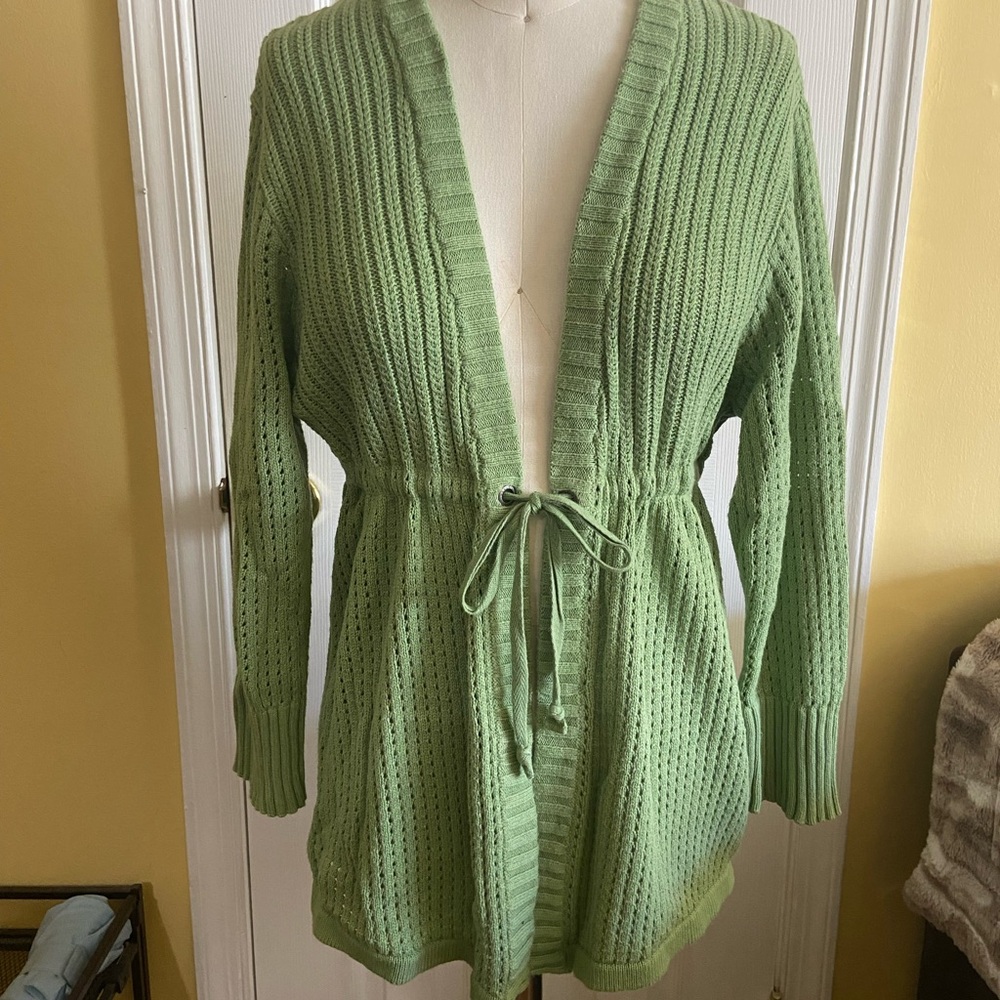 Woolrich Light Green Knit Cardigan